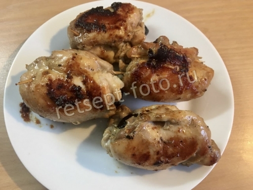 Рулетики из курицы с черносливом