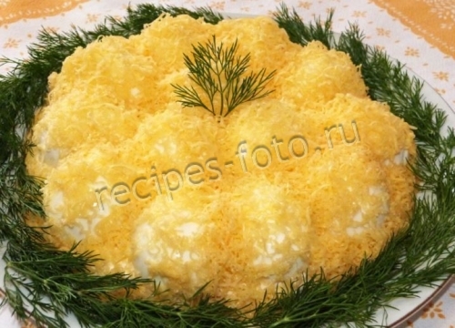 Салат "Рафаэлло" с говядиной