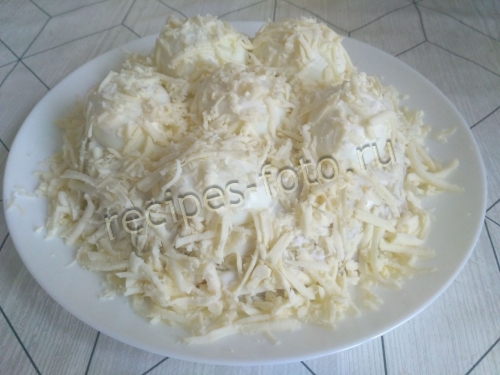 Салат "Сугробы" с курицей на праздник