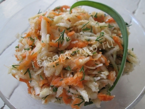 Салат из сельдерея и моркови для похудения