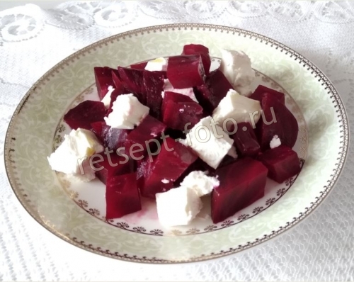Салат из свеклы с фетой