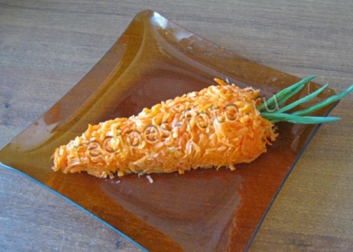 Салат с курицей и морковью для детей от 1 года