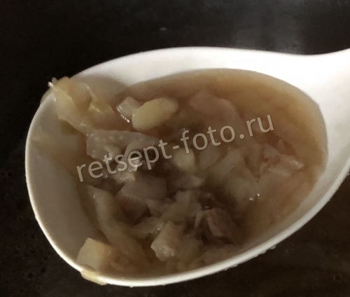 Щи с грибами и свежей капустой