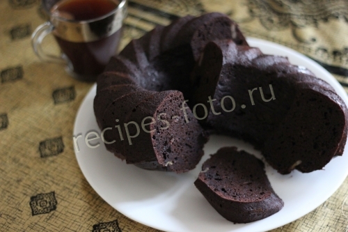 Шоколадно-банановый кекс