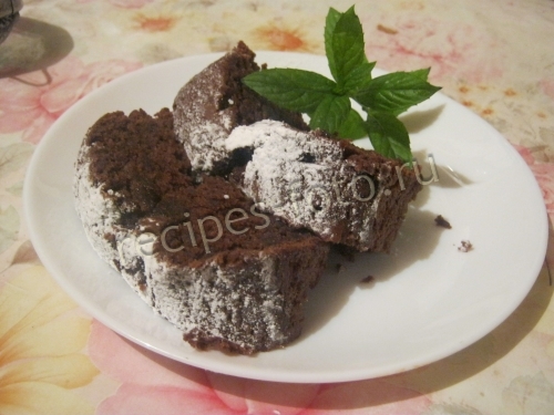 Шоколадный Брауни с какао без яиц и сливочного масла
