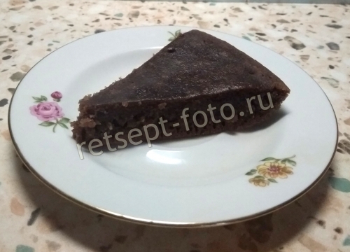 Шоколадный манник на воде в мультиварке