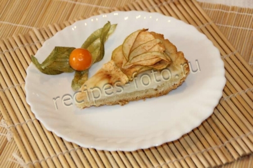 Шведский яблочный торт с заварным кремом