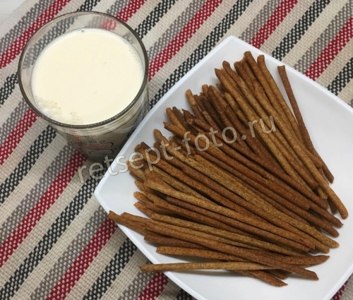 Соломка из ржаной муки на рассоле