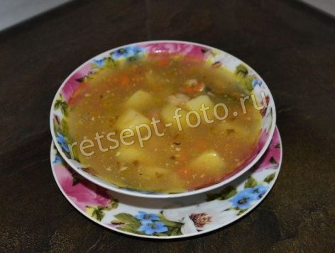 Суп из консервированной скумбрии
