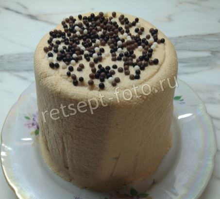 Творожная пасха со сгущенным молоком и изюмом