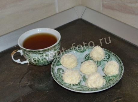 Творожные рафаэлло со сгущенкой