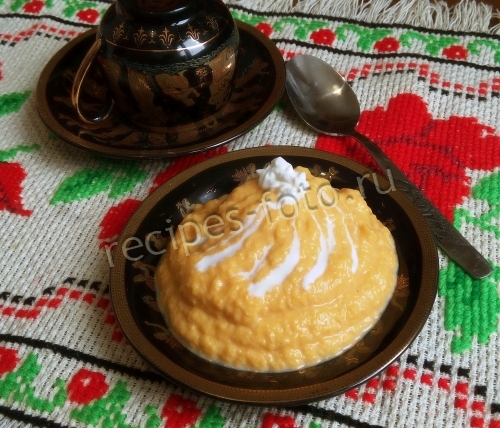 Тыквенное пюре с курицей для ребенка до 1 года (от 6 месяцев)