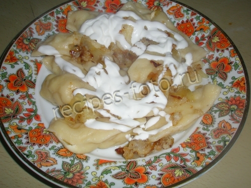 Вареники с творогом и картошкой на молоке