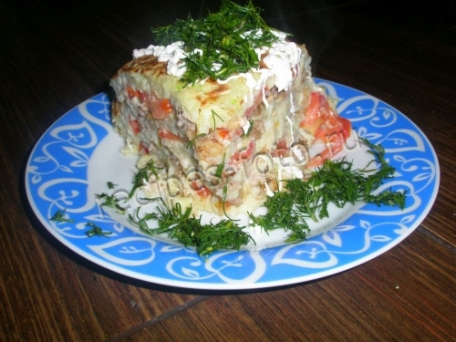 Запеканка из кабачков с фаршем и помидорами: рецепт с фото