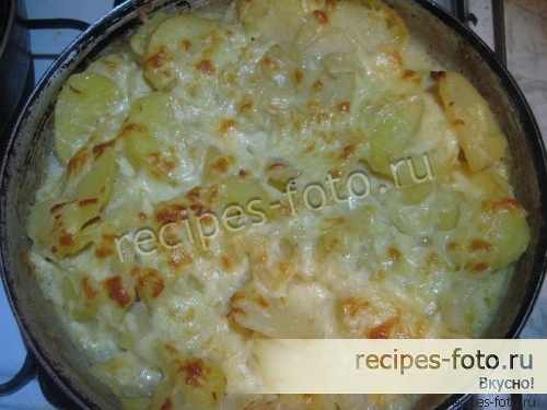 Запеканка картофельная с сыром и луком в духовке