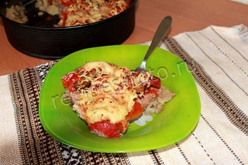 Запеканка с фаршем, картофелем и баклажанами в духовке