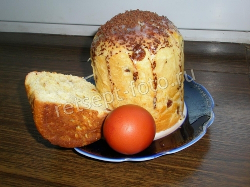 Заварной кулич на молоке