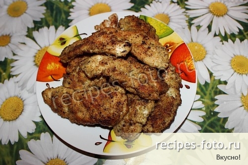 Жареная курица на сковороде