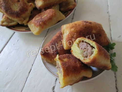 Жаренные пирожки из картофельного теста