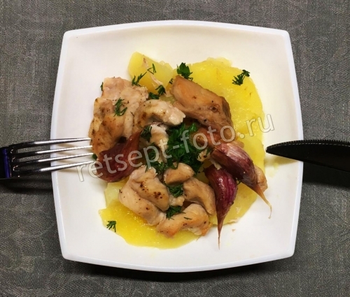 Жаркое из свинины в рассоле с картошкой