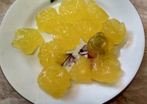 Апельсиновый мармелад из сока с желатином 