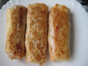 Блины на кефире с капустой 