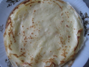 Блины на молоке и воде 