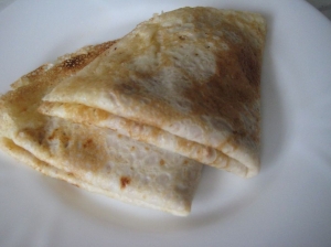 Блины с паштетом из печени 