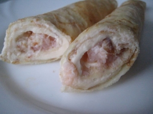 Блины с семгой и сыром 