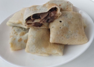 Блины с опятами 