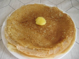 Блины заварные на кефире с кипятком 