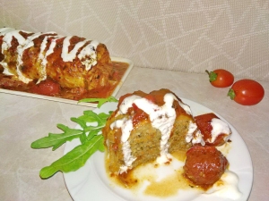 Большой голубец в духовке 