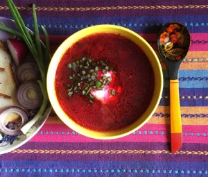 Борщ с фасолью без капусты и картошки 