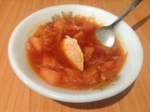 Борщ из индейки 