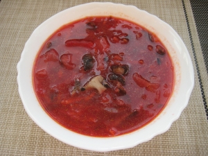 Борщ с грибами без мяса 