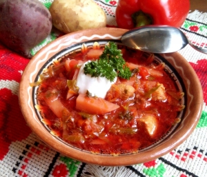 Борщ в горшочках в духовке: пошаговый рецепт с фото 