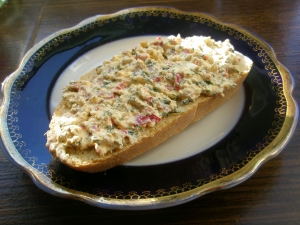 Бутерброды с творогом и зеленью 