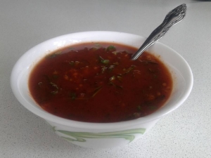 Быстрая аджика из помидоров и чеснока 