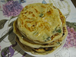 Чепалгаш с творогом и зеленью 