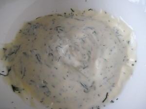 Чесночный соус на майонезе для блинов 