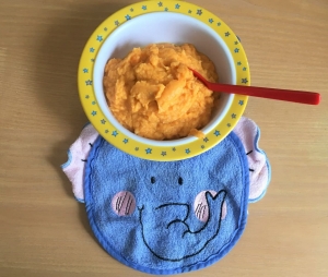 Детское пюре из кролика, батата, капусты и моркови ребенку 1 год 