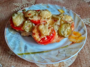 Диетическая курица по-французски 