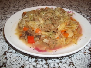 Говядина с овощами 