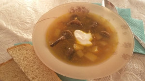 Грибной суп из опят замороженных 