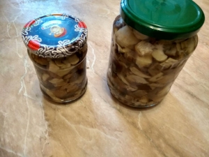 Грибы маринованные с листьями смородины на зиму 