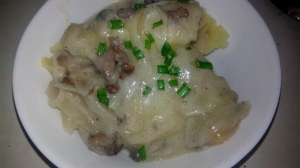 Гусь в сметанном соусе 