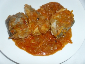 Хек с овощами в мультиварке 