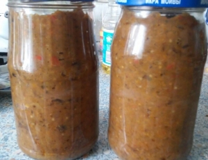 Икра баклажанная на зиму через мясорубку 