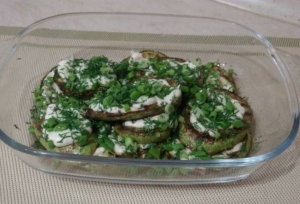 Кабачки на гриле с чесноком 