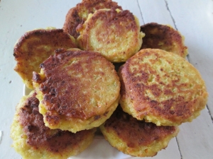 Кабачковые оладьи с фаршем 